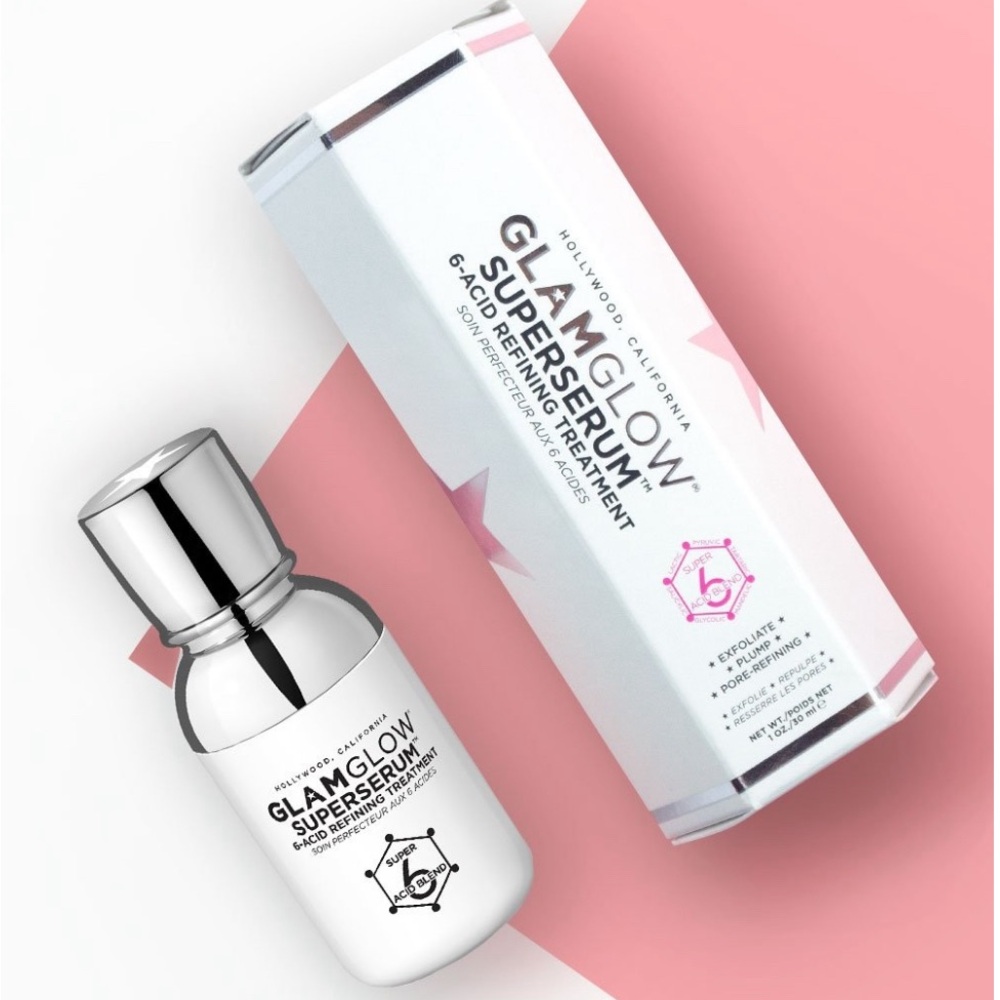 GLAMGLO SUPERSERUM 6 -ACID Refining Treatment Serum NIB